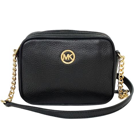 michael kors black leather crossbody purse|michael kors black small purse.